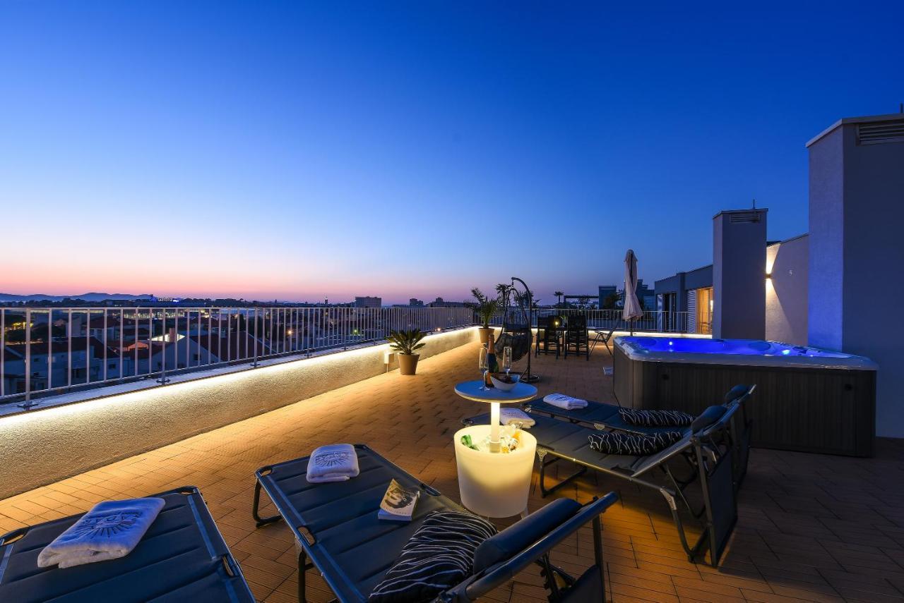 Zadar Sunset Penthouse With Spectacular View And Jacuzzi Apartment Luaran gambar