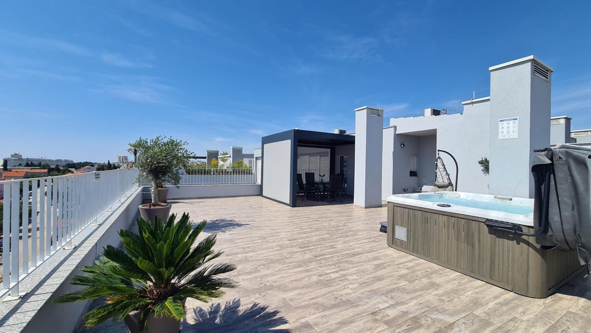 Zadar Sunset Penthouse With Spectacular View And Jacuzzi Apartment Luaran gambar